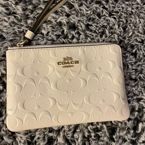 Cream coach wallet